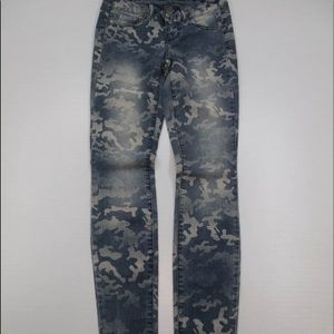 True Freedom Blue Camo Jeans size 13 Junior
